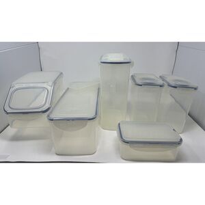 Lock & Lock NEW 6 Piece Clear Multi-Purpose Food Storage Containers Brand New